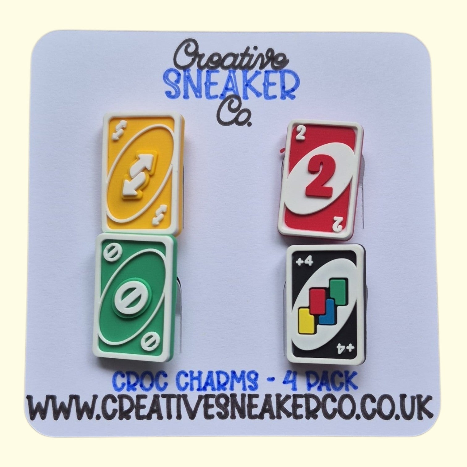 Uno Crocs Charms x4