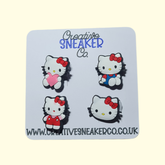 Hello Kitty Crocs Charms x4
