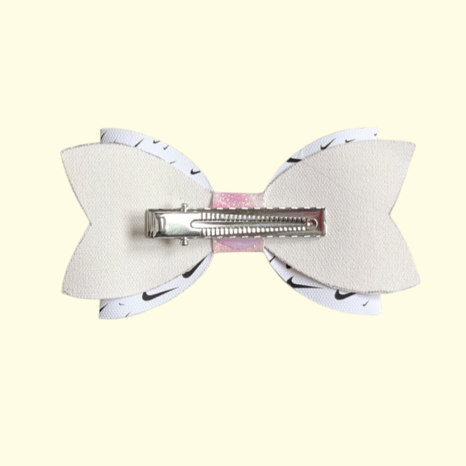 Swoosh Pink Mermaid Glitter Hair Bow