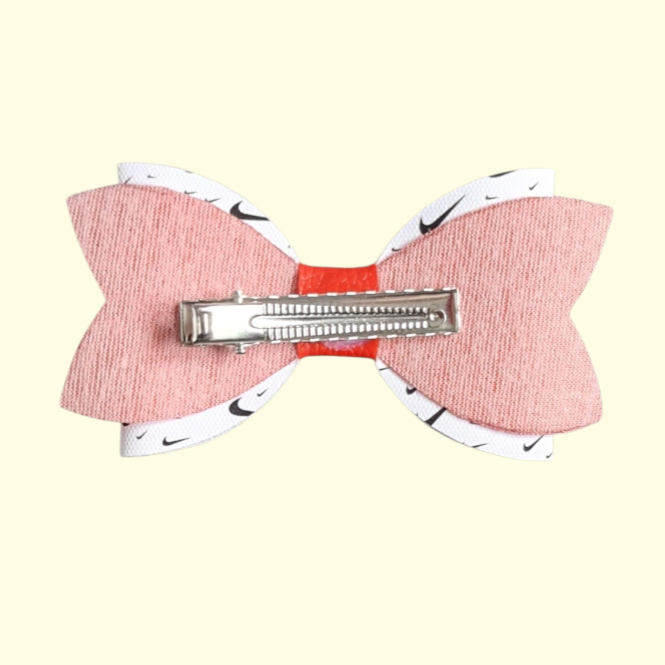 Swoosh Red Hair Bow