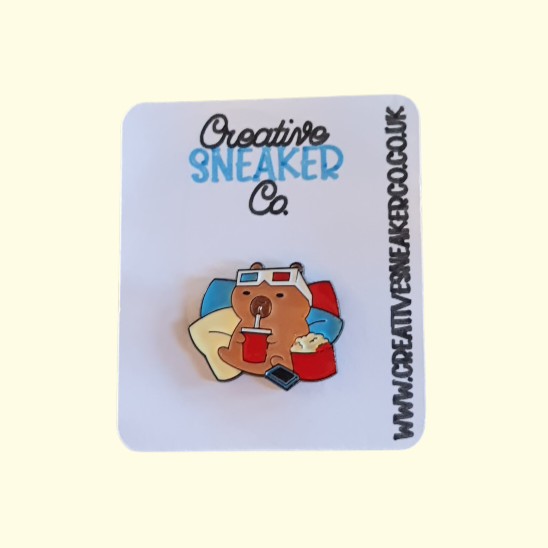 Capybara Cinema Pin Badge