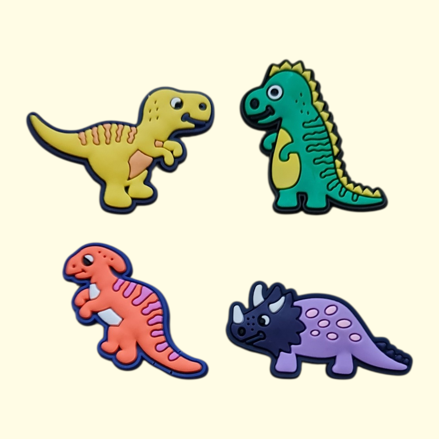 Dinosaur Crocs Charms x4