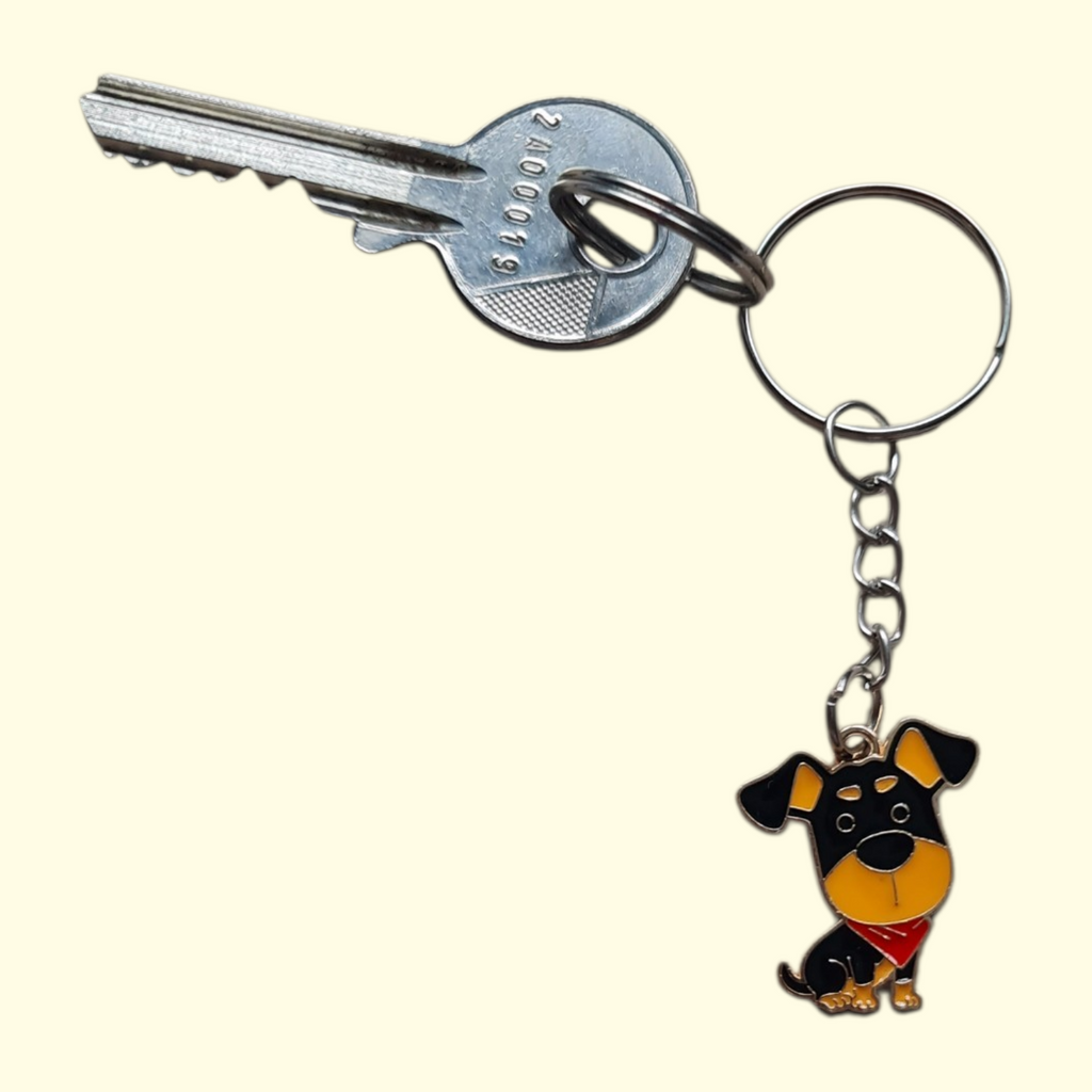 Dog Dachshund Keyring