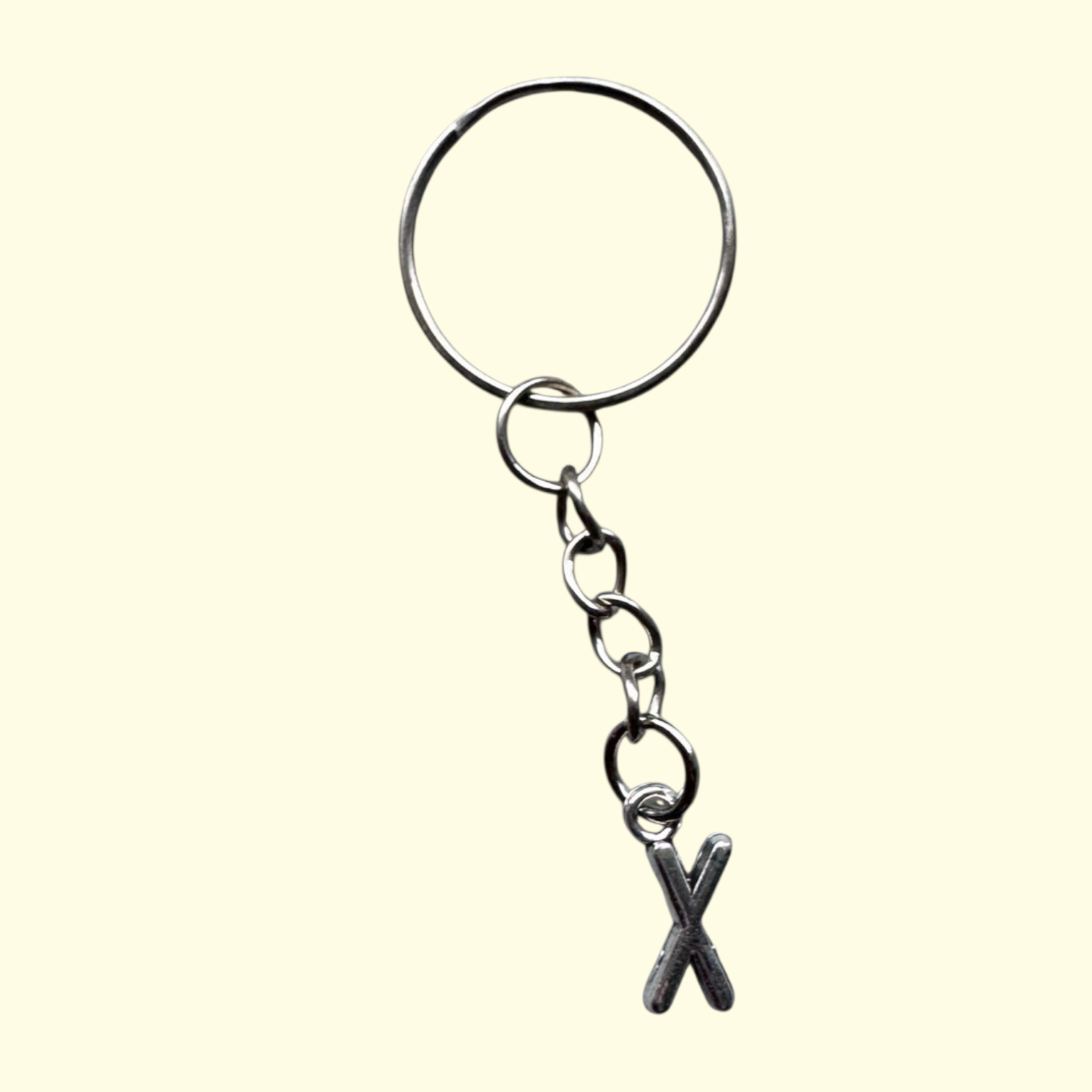 Letter X Keyring
