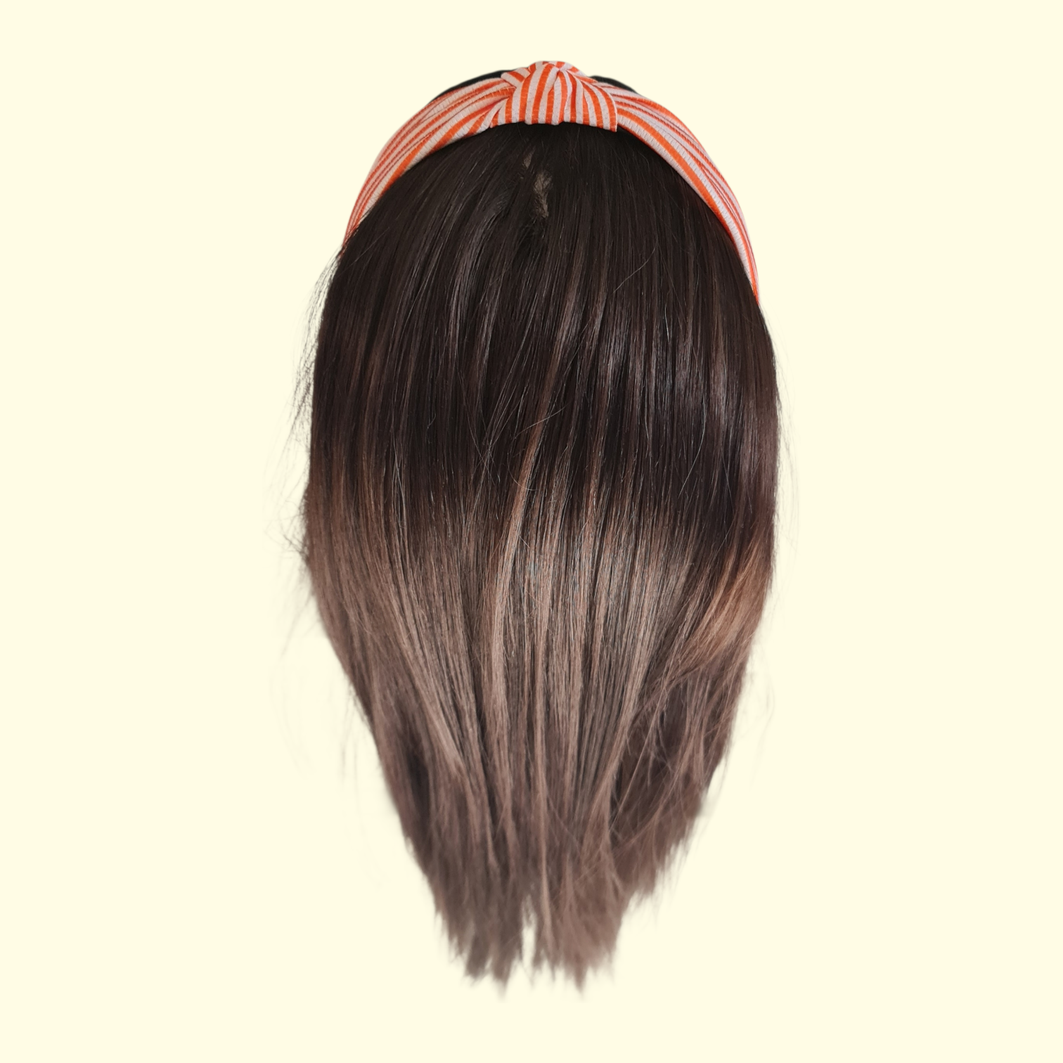 Orange Stripe Knot Headband