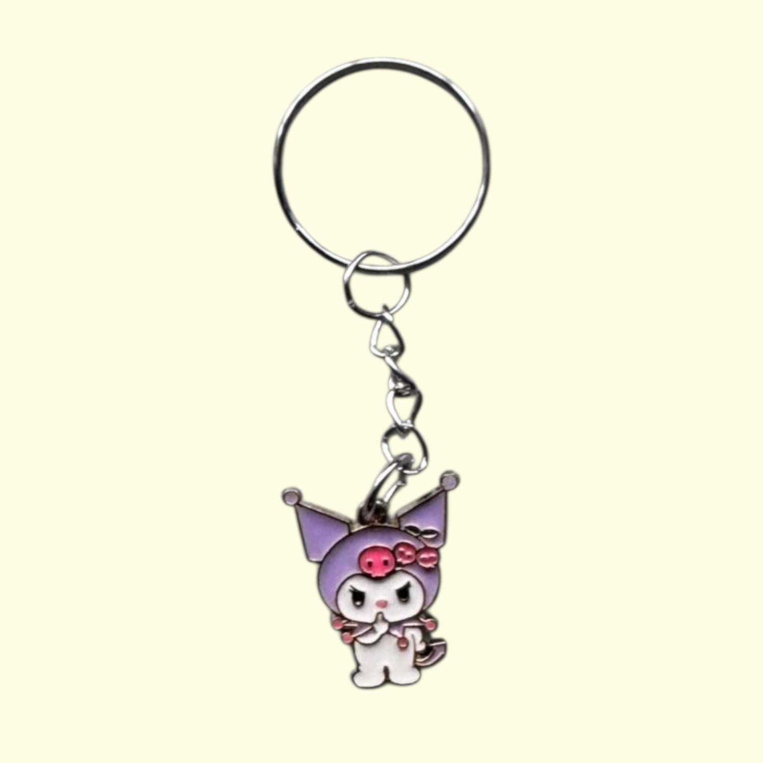 Kuromi Purple Keyring