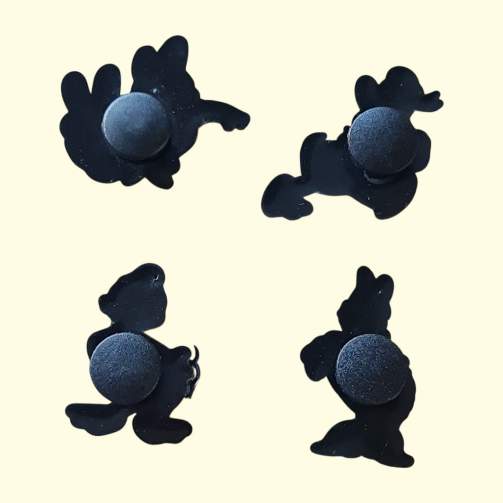 Daisy and Donald Duck Crocs Charms x4