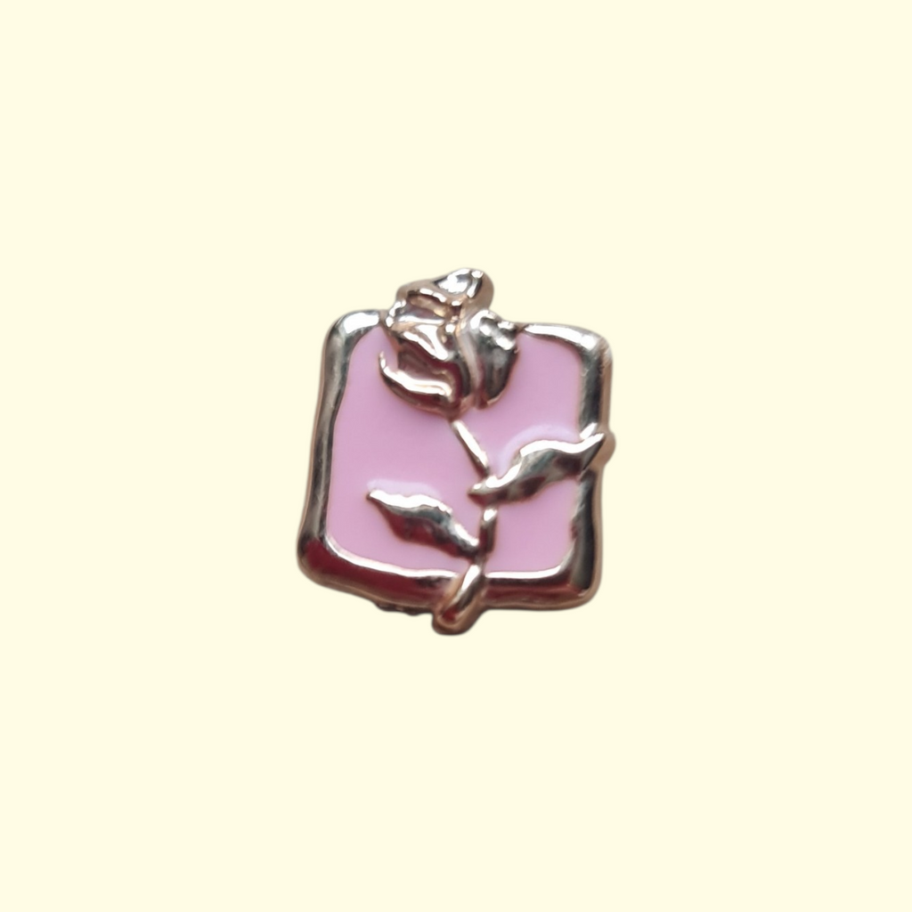 Pink Flower Bling Crocs Charms x4
