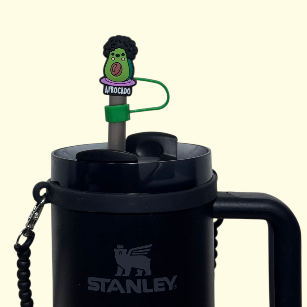 Avocado Afrocado Straw Topper