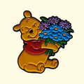 Winnie The Pooh Flowers Pin Badge