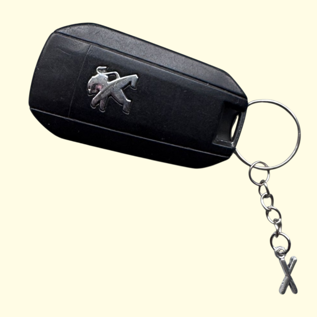 Letter X Keyring