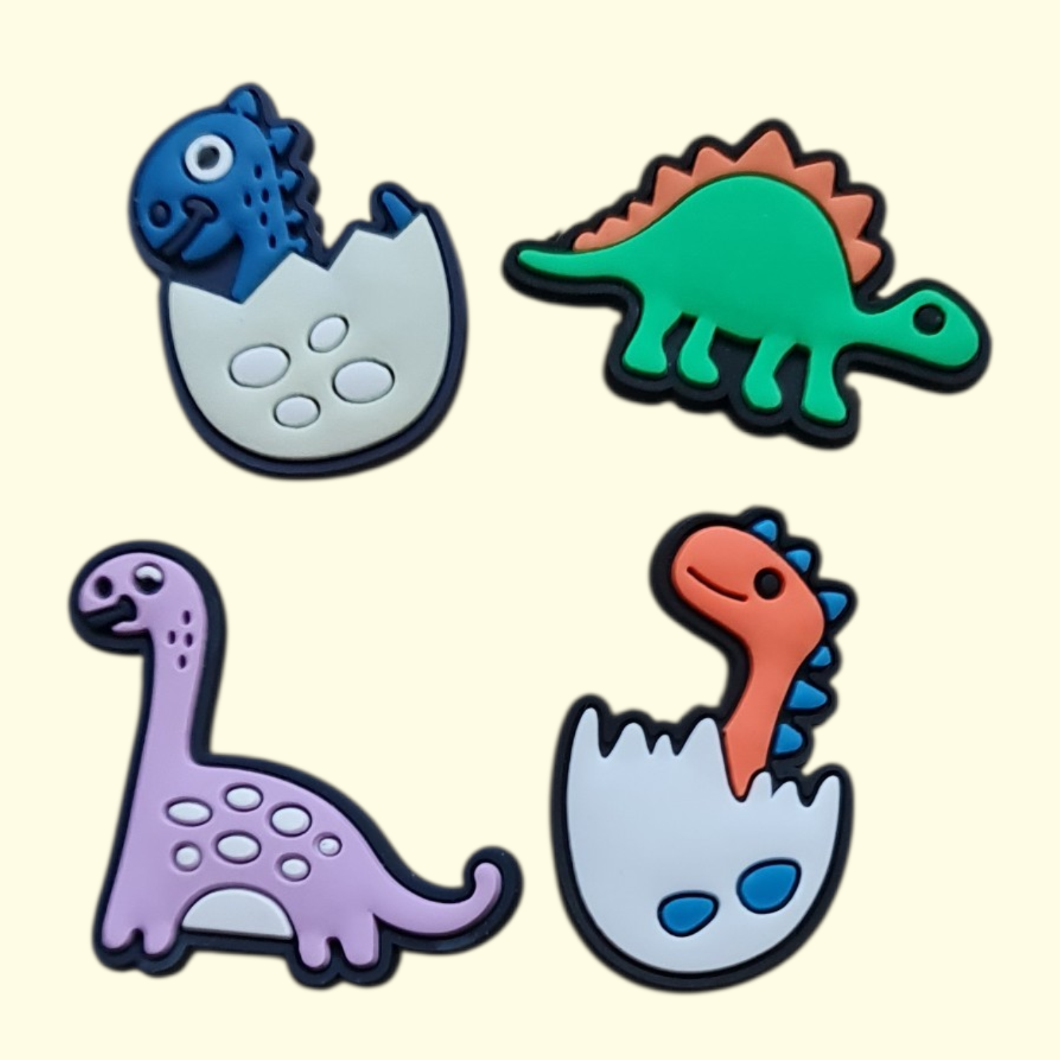 Dinosaur Crocs Charms x4
