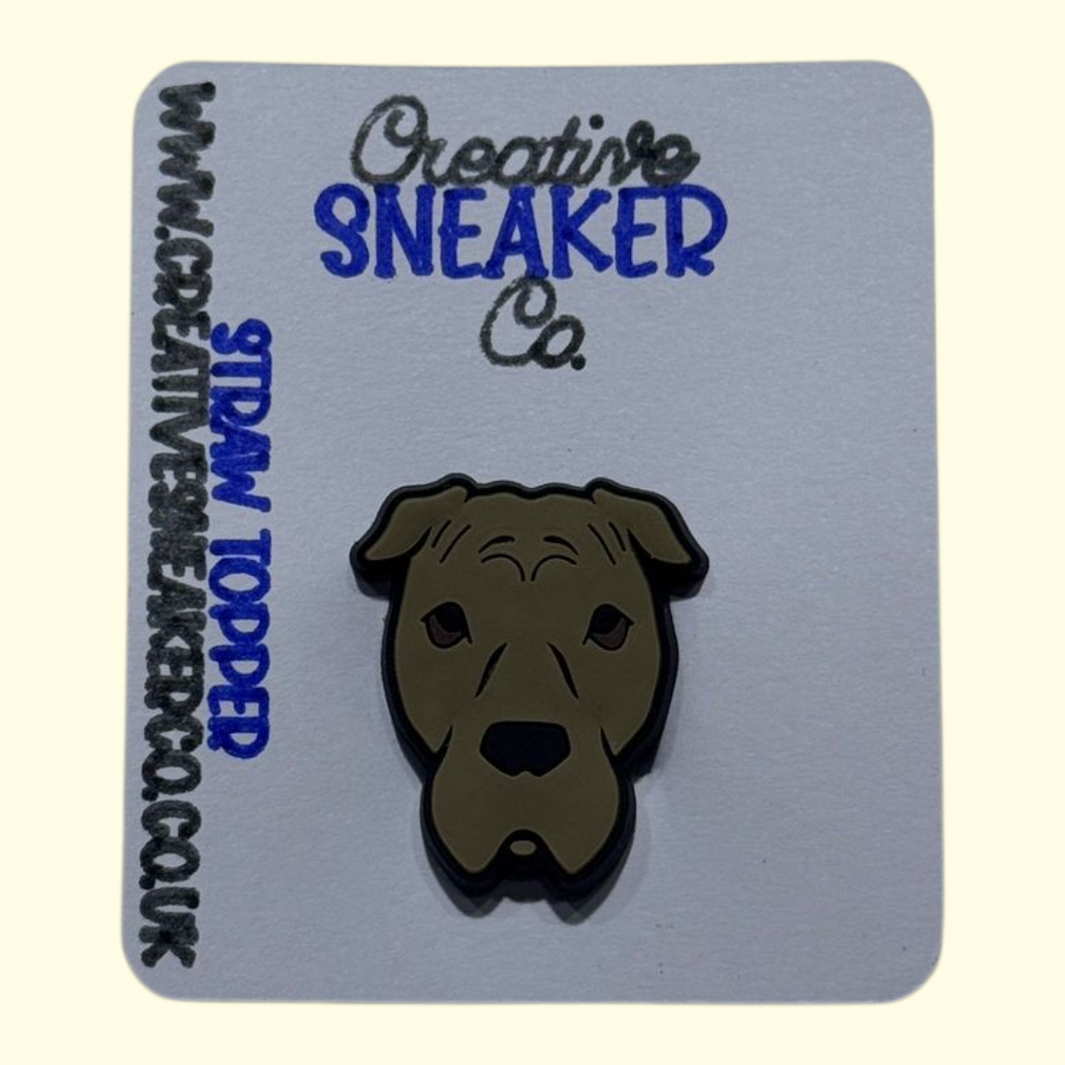 Dog Boxer Straw Topper