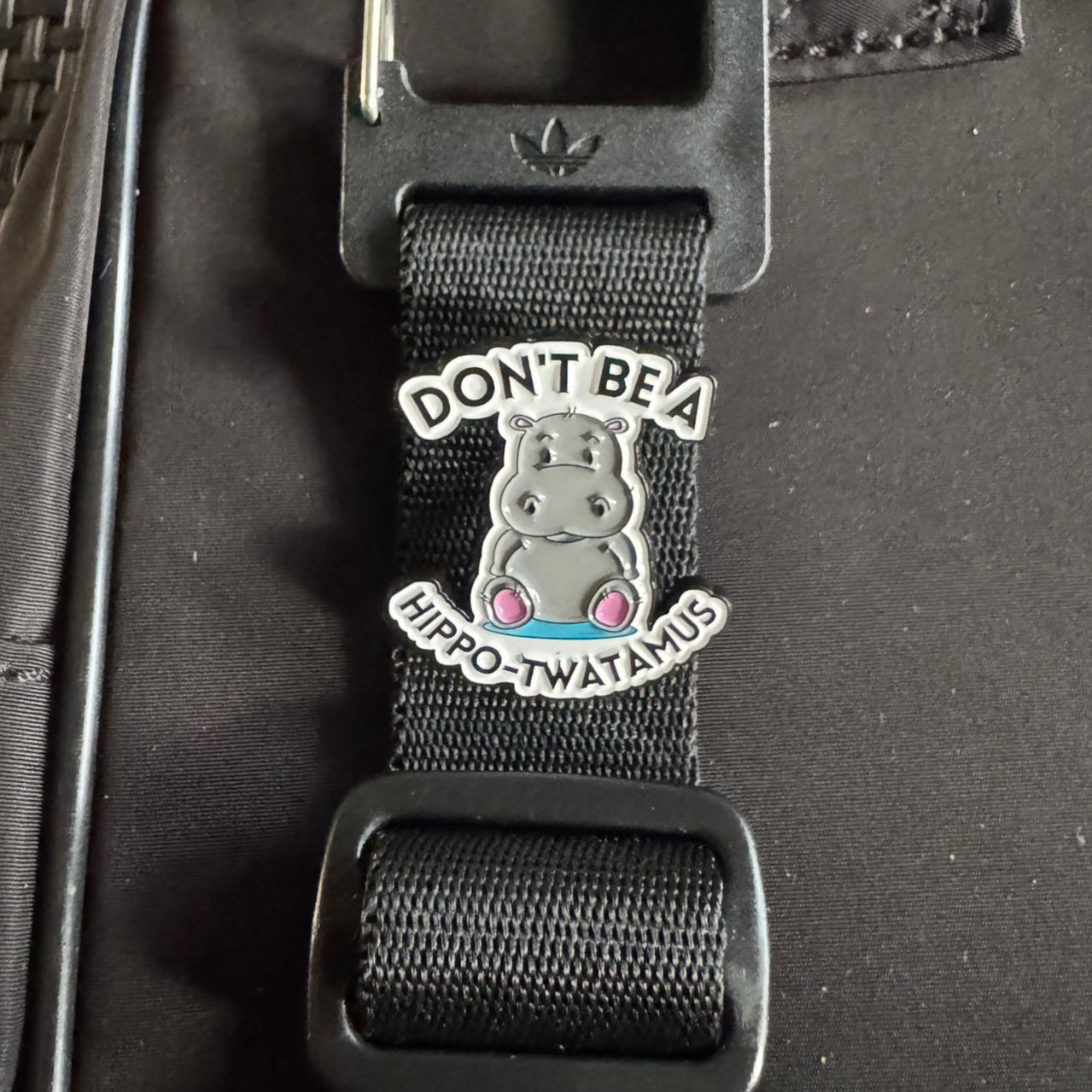 Hippo - Twatamus Funny Pin Badge