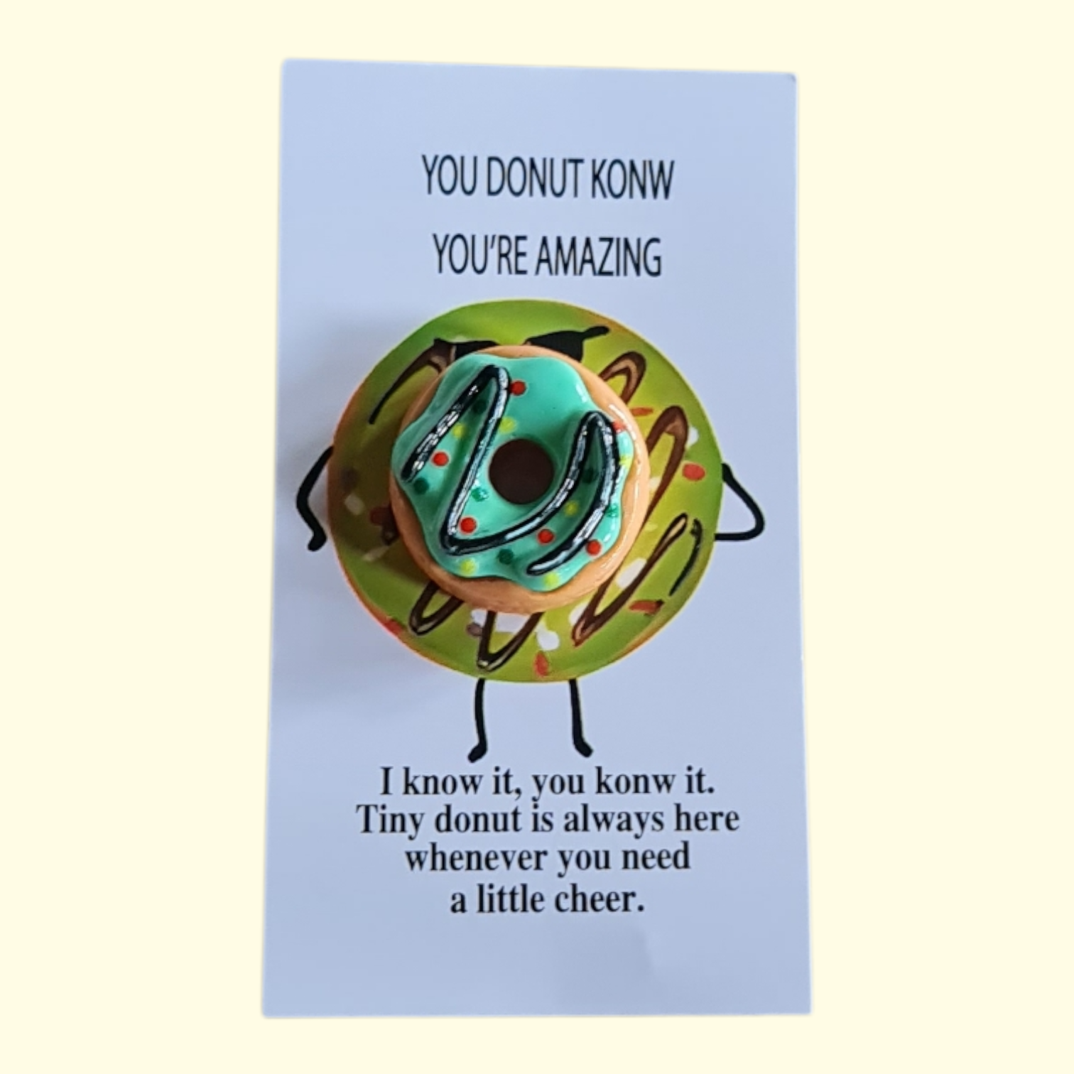 Donut Green Pocket Hug