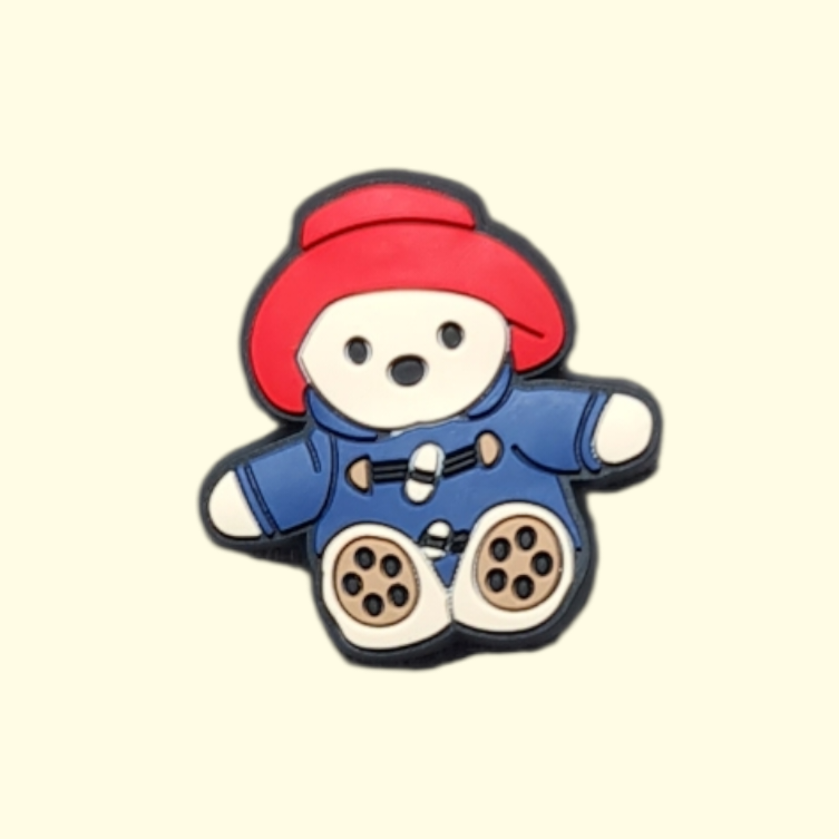 Paddington Bear Crocs Charms x3