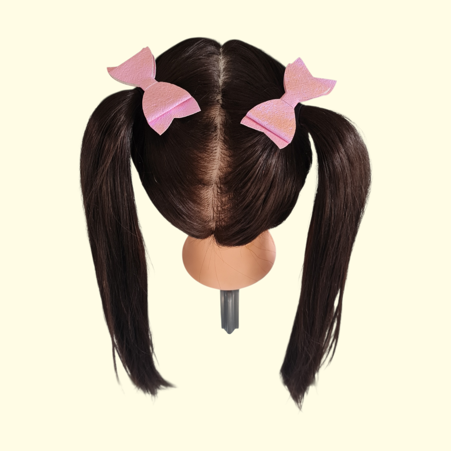 Scratch Pink Hair Bow x2