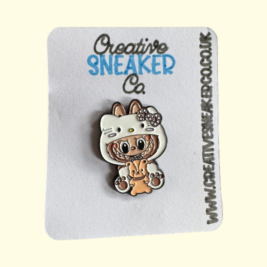 Labubu Hello Kitty Pin Badge