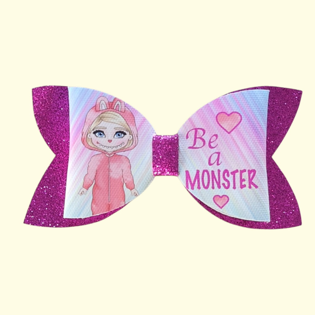 Labubu Be A Monster Blonde Hair Bow