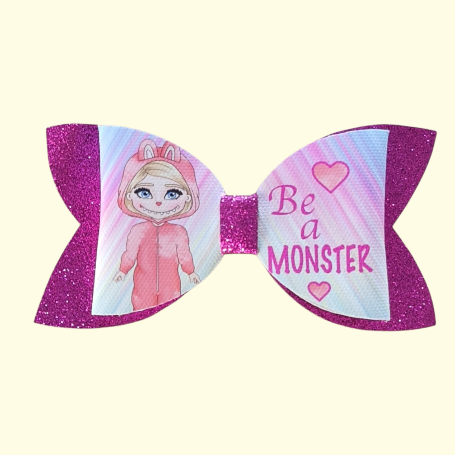 Labubu Be A Monster Blonde Hair Bow