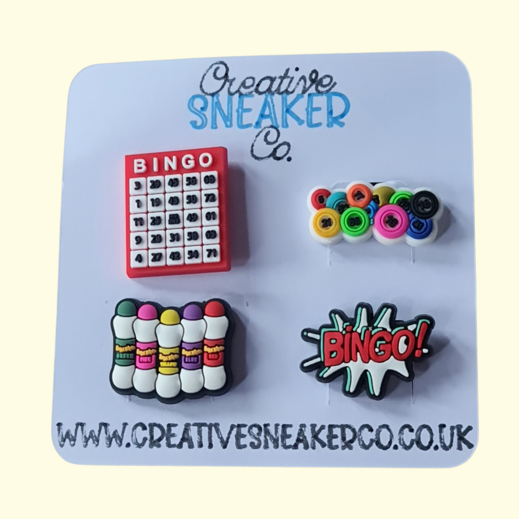 Bingo Crocs Charms x4