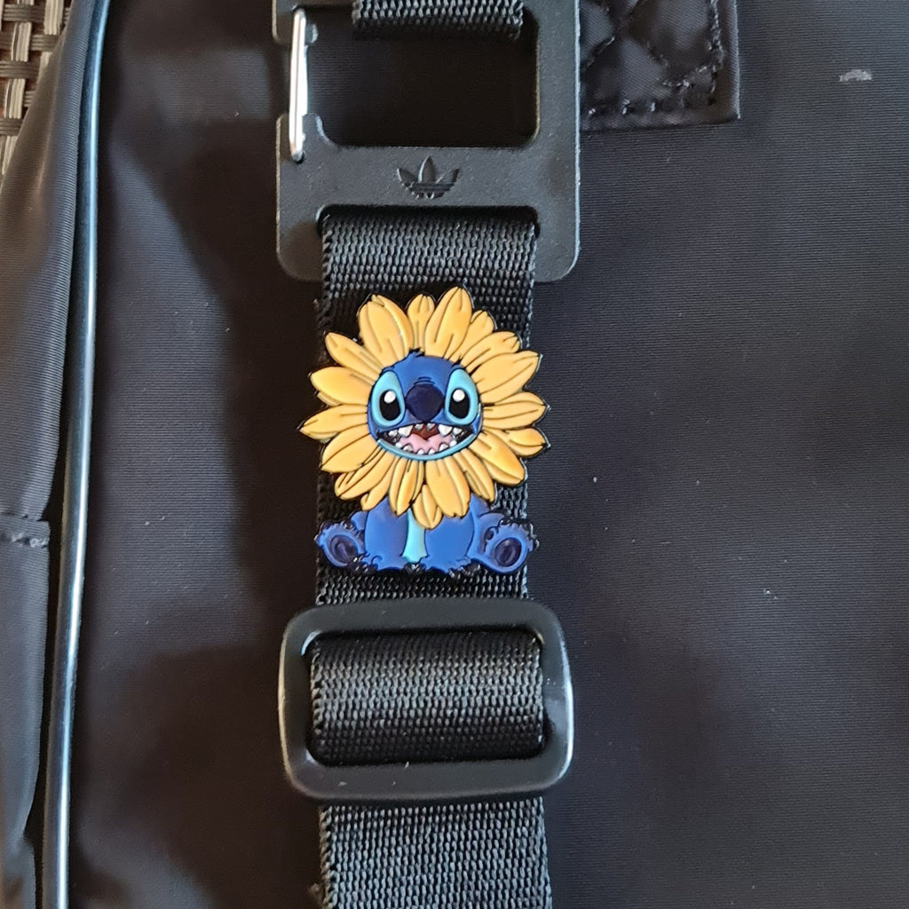 Stitch Sunflower Pin Badge