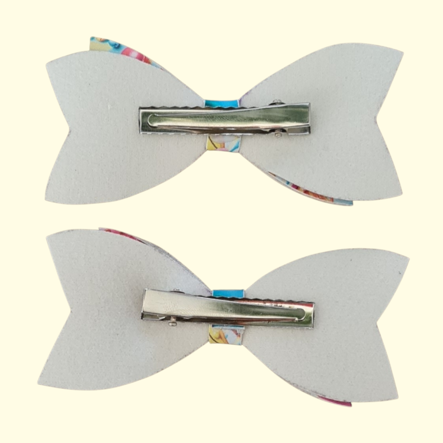 Donut Blue and Pink Hair Bow x2