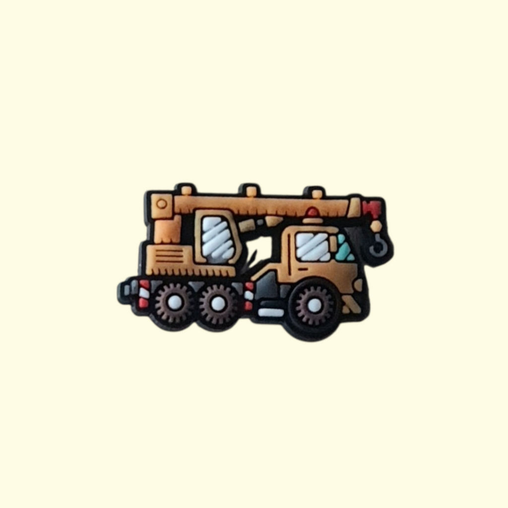 Construction Vehicles Crocs Charms x4