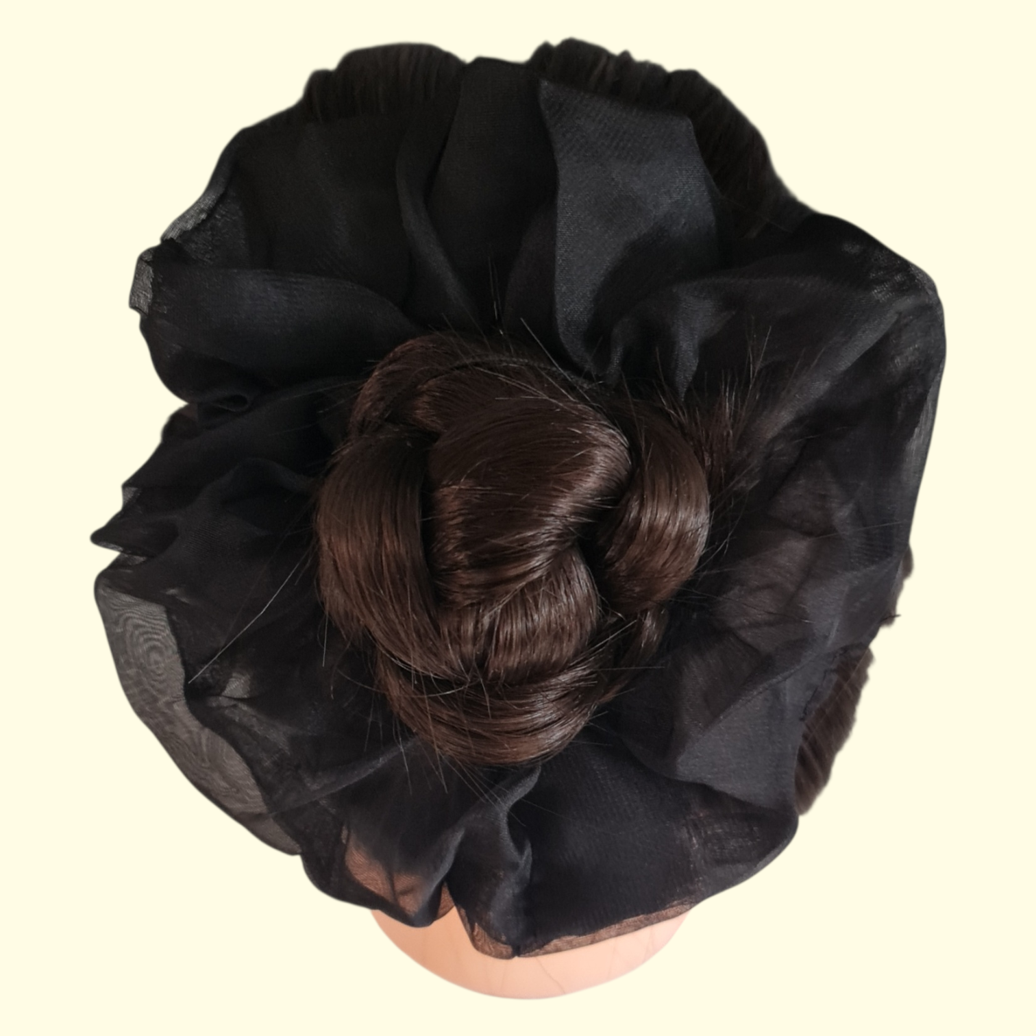 Puff Black Hair Scrunchie