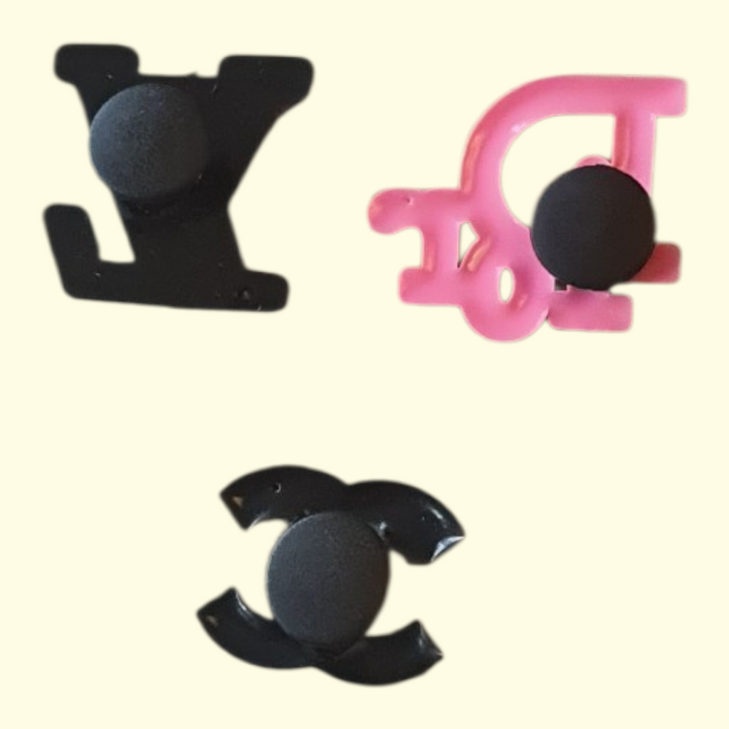 Designers Pink Crocs Charms x3
