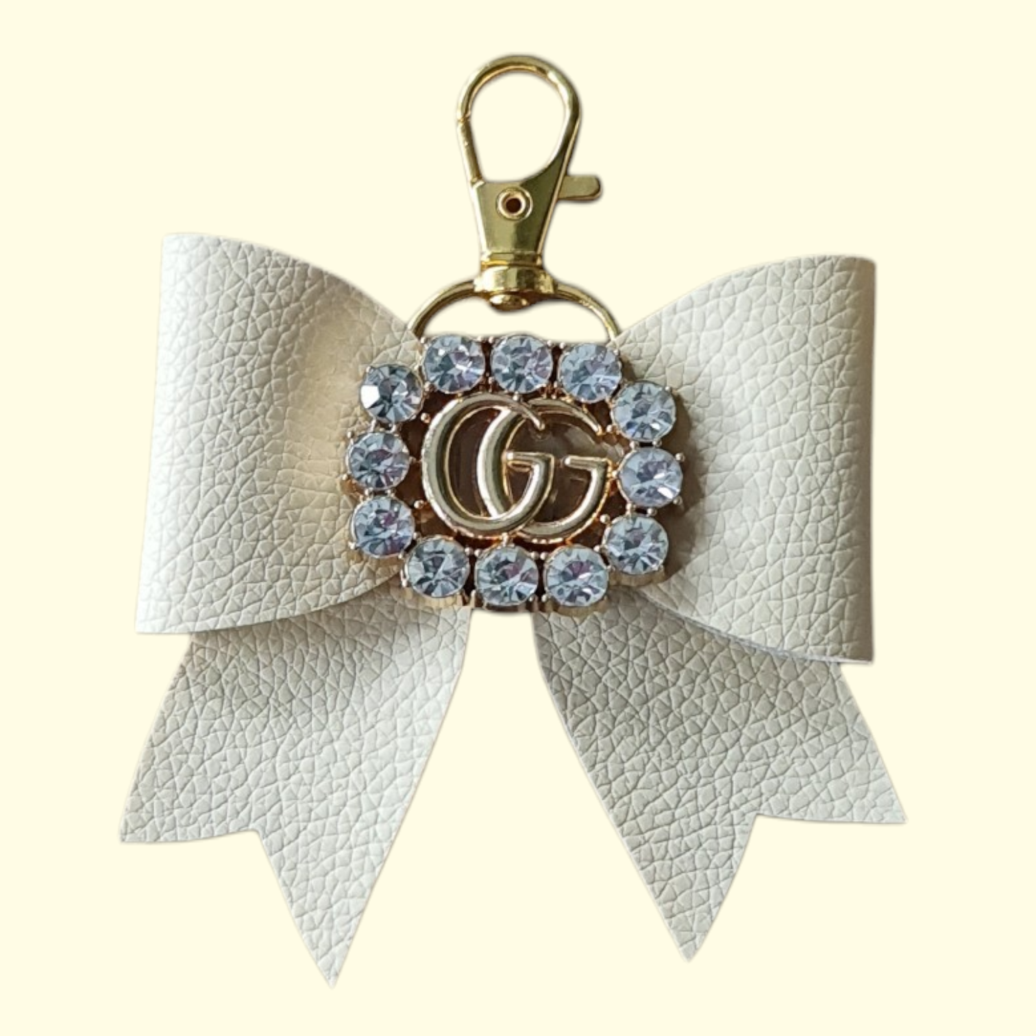 Cream Gold Gucci Bag Charm