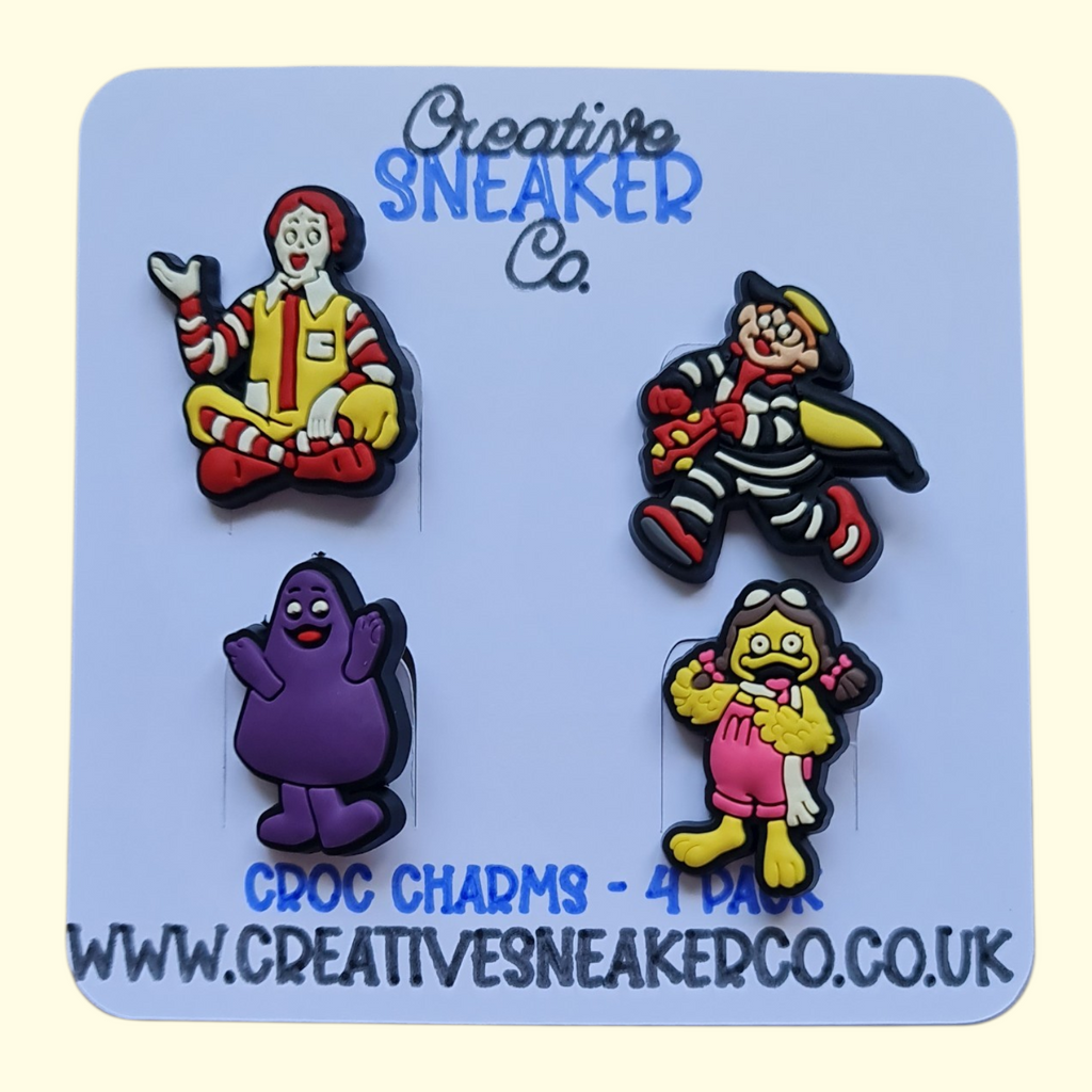 McDonald's Crocs Charms x4