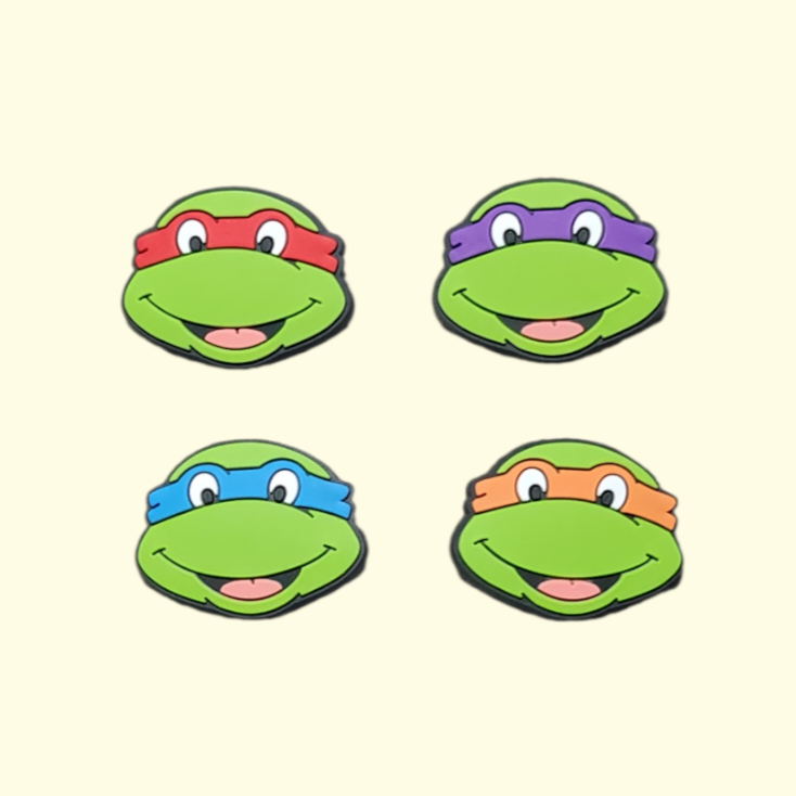 Teenage Mutant Ninja Turtles Crocs Charms x4
