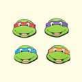 Teenage Mutant Ninja Turtles Crocs Charms x4